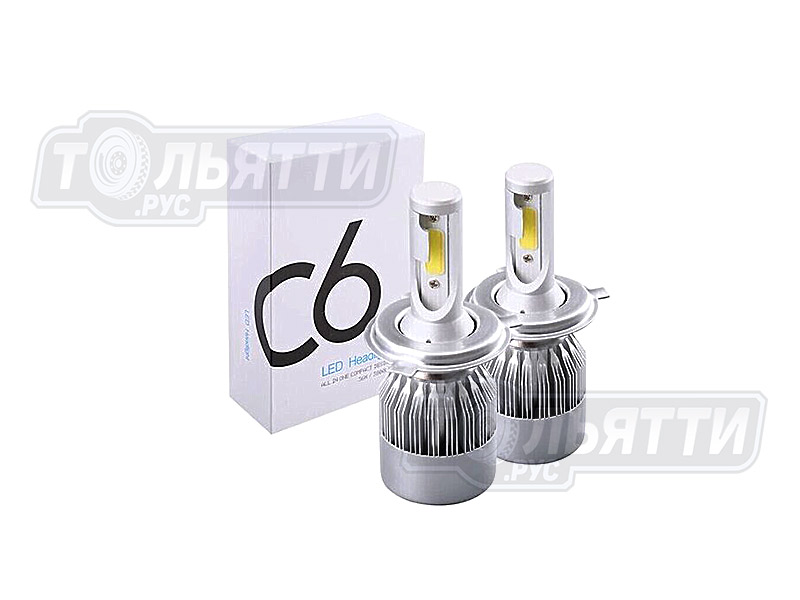 Светодиодные лампы C6 H4 LED Headlight 
